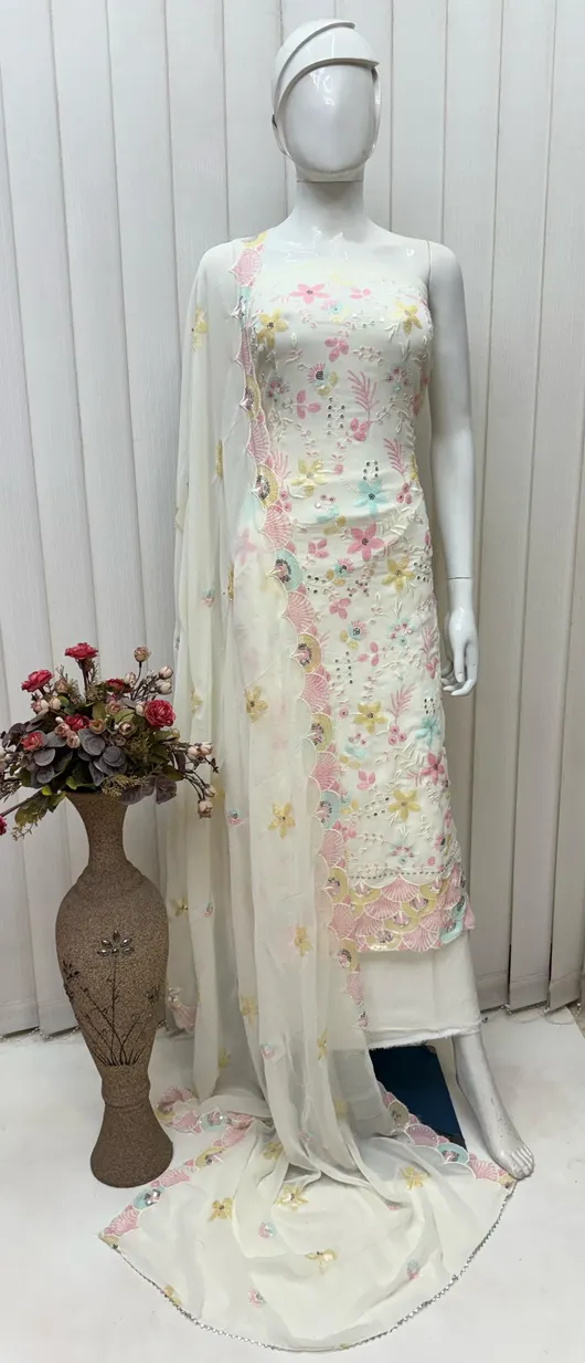 Blockbuster Hit Collection – Elegant Georgette Silk Ensemble